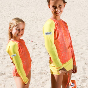 Girls Swimwear, Girls Costume, Girls Swimming Costume, Buy Girls Swimwear, Buy Girls Swimming Costume, Yellow swimming costume, Orange swimming costume, Yellow and Orange swimming costume