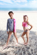 Girls Swimwear, Girls Costume, Girls Swimming Costume, Buy Girls Swimwear, Buy Girls Swimming Costume, Black and White swimming costume, Pink swimming costume,